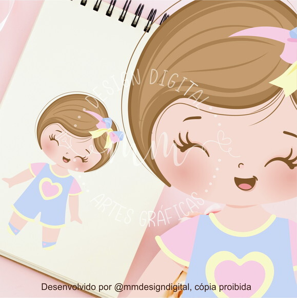 Mascotinha Pronta  - Baby Fofucha | Corel e PNG