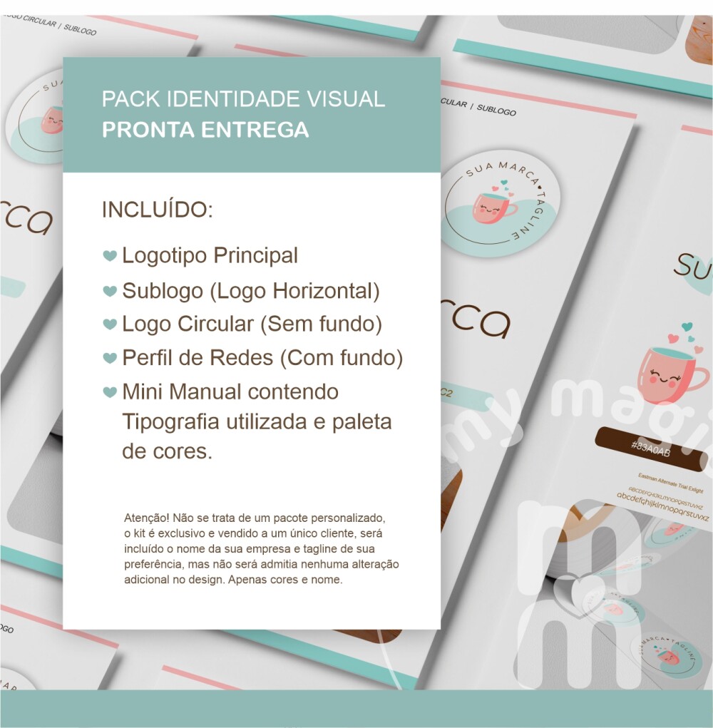 Kit Identidade Visual - Pronta Entrega Caneca FoFa