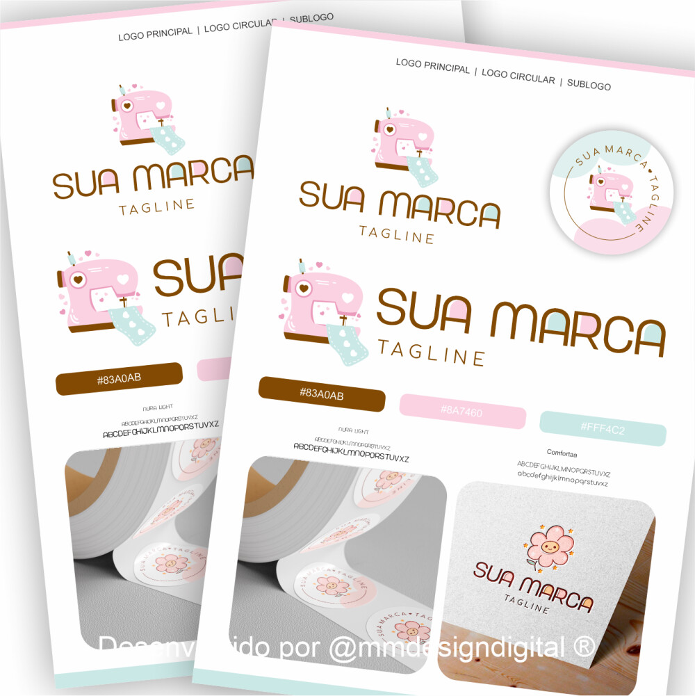 Kit Costura Fofa | Identidade Visual - Pré Pronta