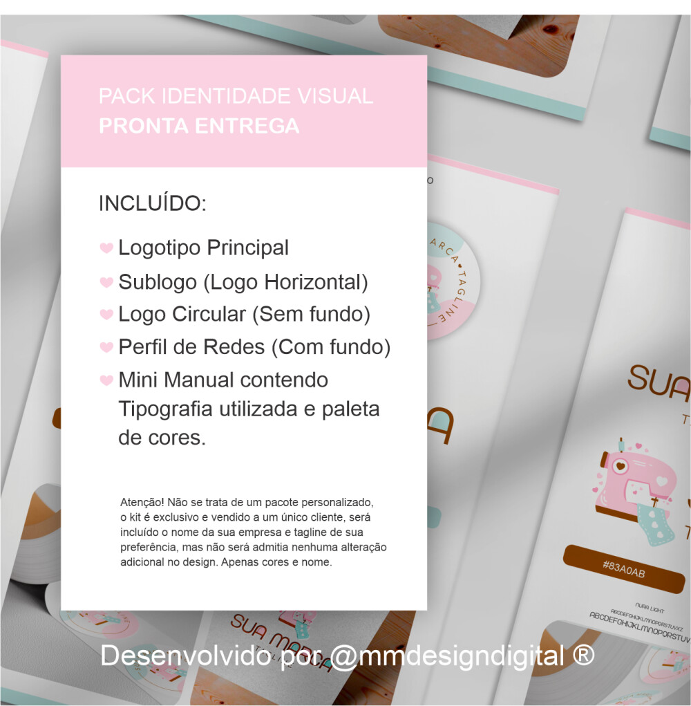 Kit Costura Fofa | Identidade Visual - Pré Pronta