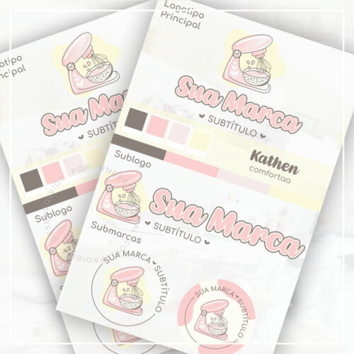 Kit Identidade Visual - Pré Pronta Confeitaria Ii