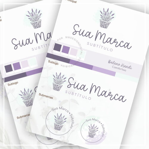 Kit Identidade Visual - Pré Pronta Lavanda