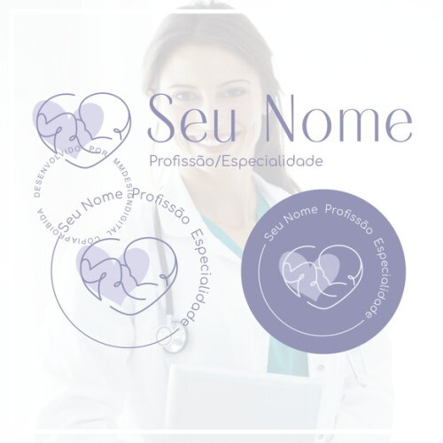 Kit Identidade Visual - Pré Pronta Obstetra Doula Pediatra