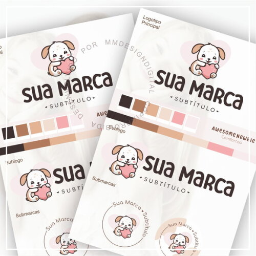 Kit Identidade Visual - Pronta Entrega - Cachorrinho