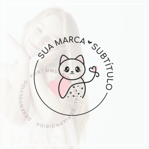 Kit Identidade Visual - Pronta Entrega - Gatinho Ii