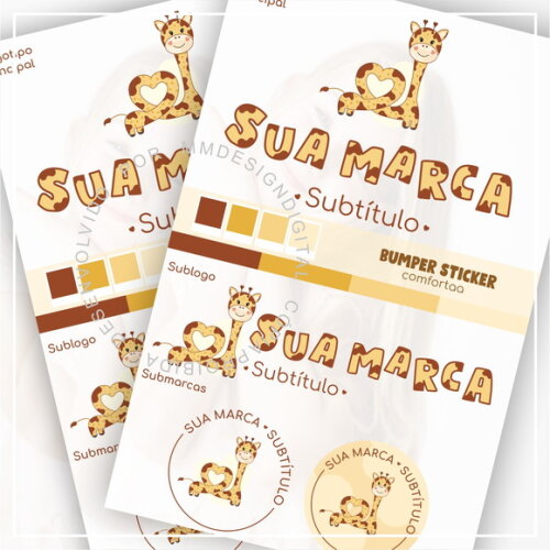 Kit Identidade Visual - Pronta Entrega Girafa