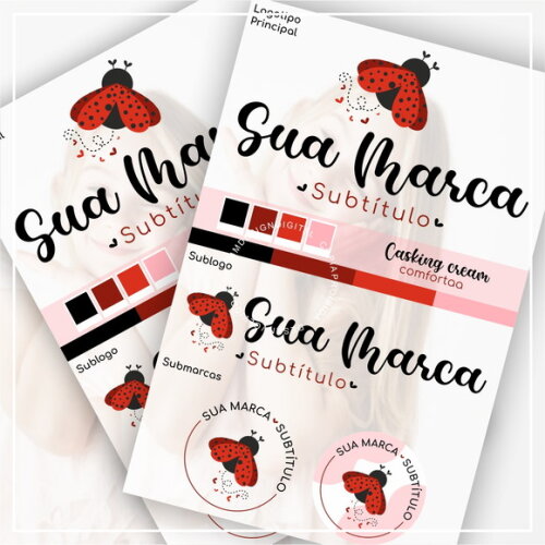 Kit Identidade Visual - Pronta Entrega Joaninha