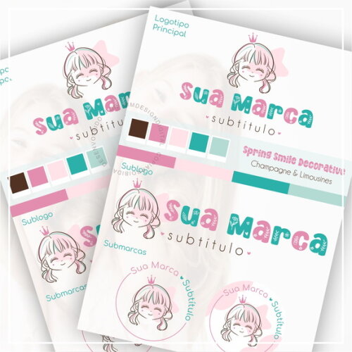 Kit Identidade Visual - Pronta Entrega Menina