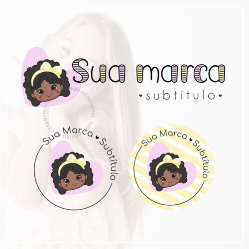 Kit Identidade Visual - Pronta Entrega Menininha Ii