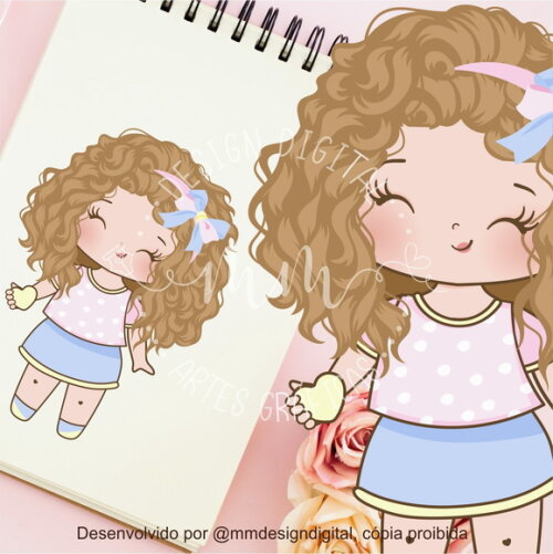 Mascotinha Fofucha V Pronta | Corel e PNG