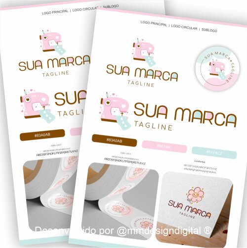 Kit Costura Fofa | Identidade Visual - Pré Pronta