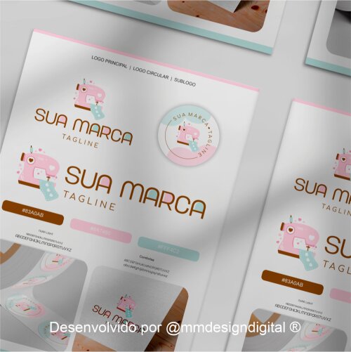 Kit Costura Fofa | Identidade Visual - Pré Pronta