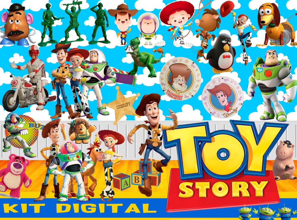 Super Kit Digital Toy Story 312 Elementos