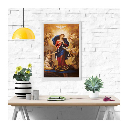 Quadro Nossa Senhora Desatadora dos Nós, 40x60cm Tela Canvas