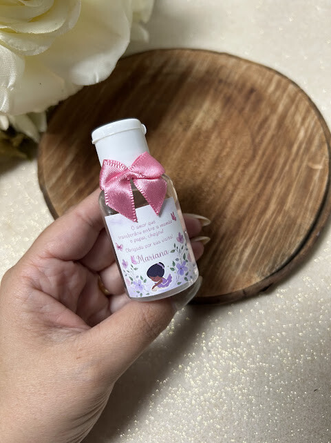 Lembrancinha Álcool Gel Cheiro de Bebê Personalizado