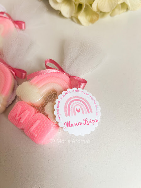 Lembrancinha Sabonete Personalizado Arco-íris