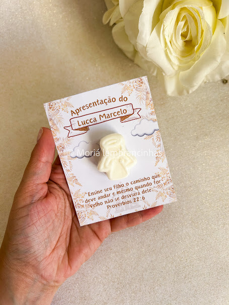 Lembrancinha Sabonete Personalizado Batizado Consagração