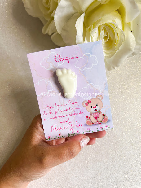 Lembrancinha Sabonete Personalizado Pezinho