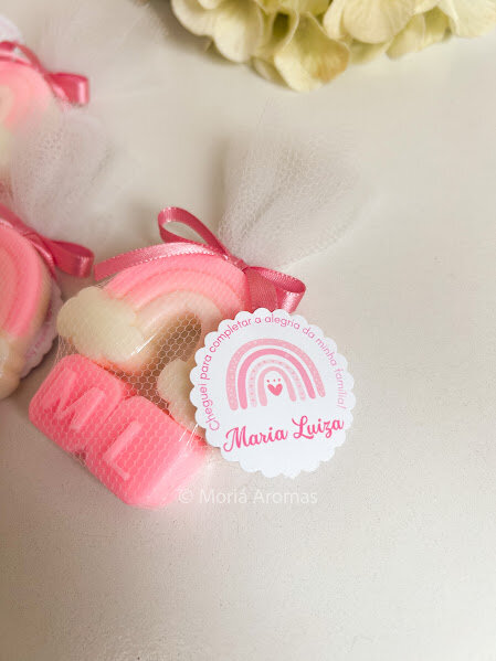 Lembrancinha Sabonete Personalizado Arco-íris