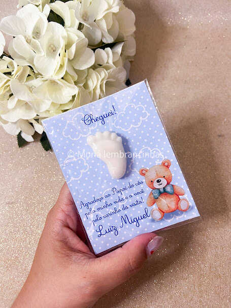 Lembrancinha Sabonete Personalizado Pezinho
