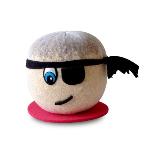Boneco Ecológico Pirata Piratinha Aquele Que Cresce o Cabelo