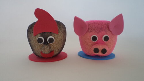 Bonecos Ecológicos!! Saci e Rabicó