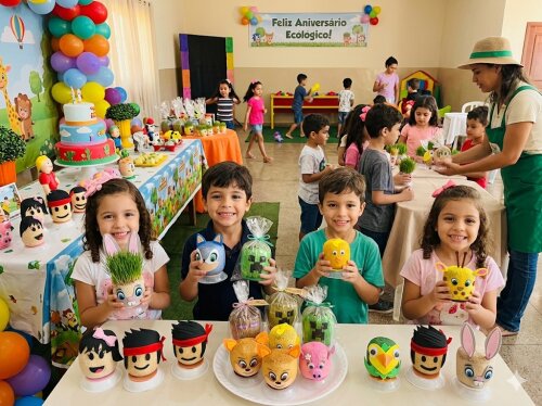 Minecraft Mini Ecológico Brinde Cresce Grama