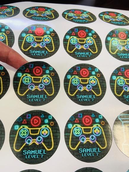 Adesivo para Latinha Game