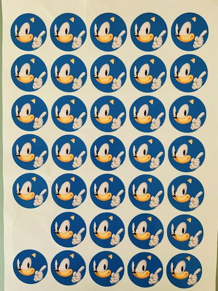 Adesivo para Latinha Sonic