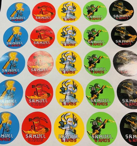 Adesivo para Latinha Ninjago 2
