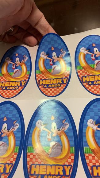 Adesivo para Tubete Sonic