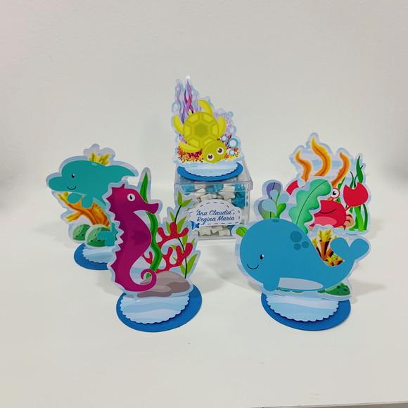 Aplique 3d Fundo do Mar