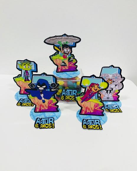 Aplique 3D Jovens Titãs - 6cm