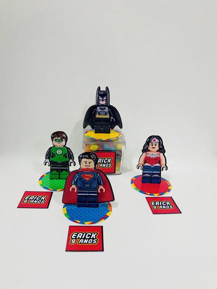 Aplique 3d Lego Liga da Justiça