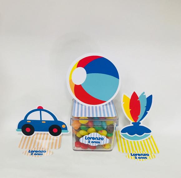 Aplique Brinquedos 3D - 6cm
