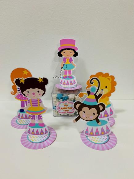 Aplique Circo Rosa 3D