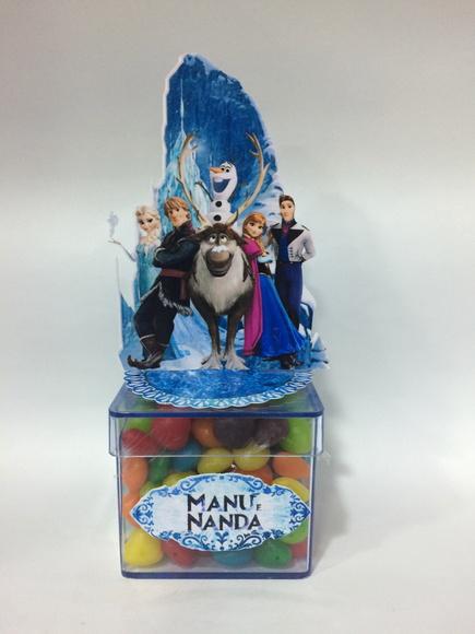 Aplique Frozen 3D - 9cm com tag nome