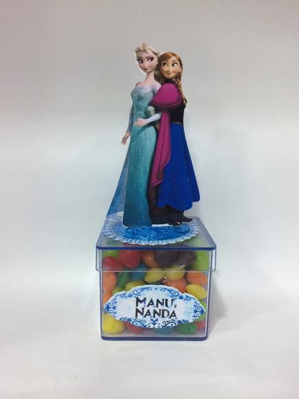 Aplique Frozen 3D - 9cm com tag nome