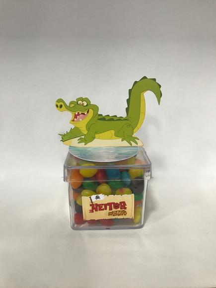 Aplique Jake e os piratas 3D - crocodilo