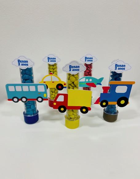 Aplique Meios de Transporte para Tubetes