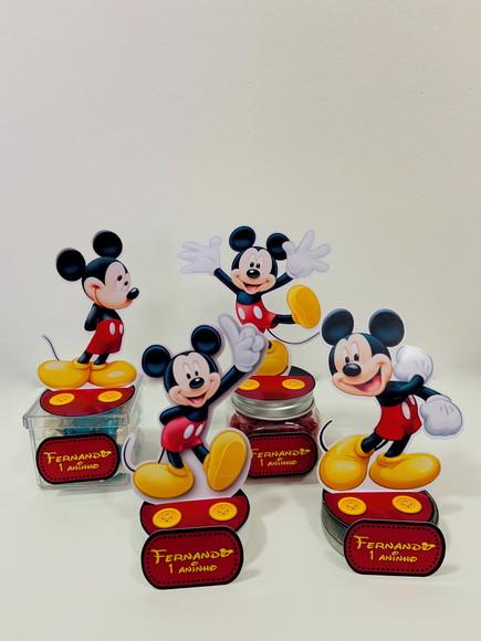 Aplique Mickey 3D - 9cm com tag