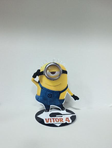 Aplique Minions 3D em pé