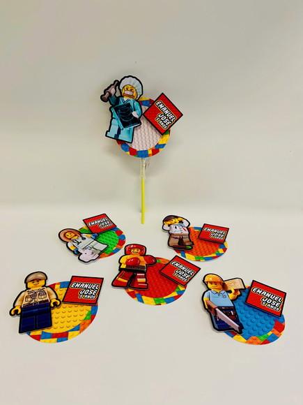 Aplique para Pirulito Lego