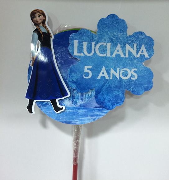 Aplique para pirulitos Frozen