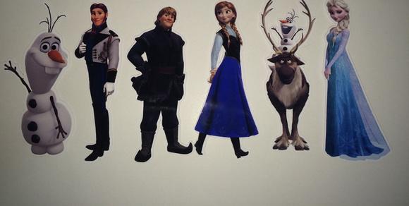 Aplique para tubete Frozen
