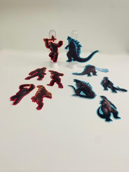 Aplique para Tubete Godzilla x King Kong