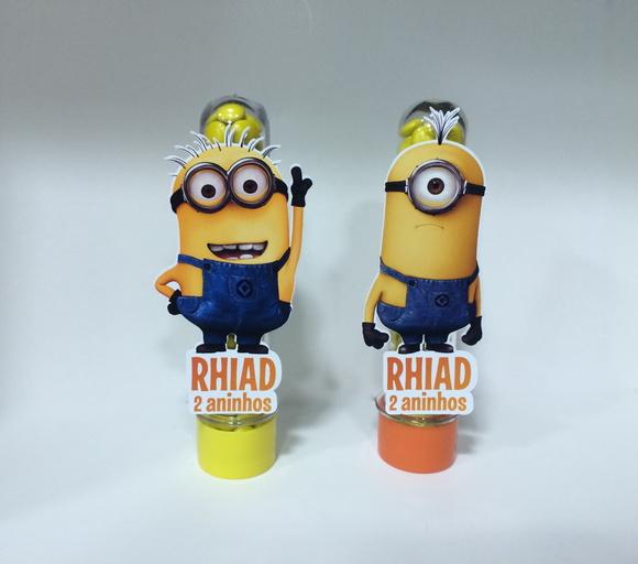 Aplique para Tubete Minions com Nome