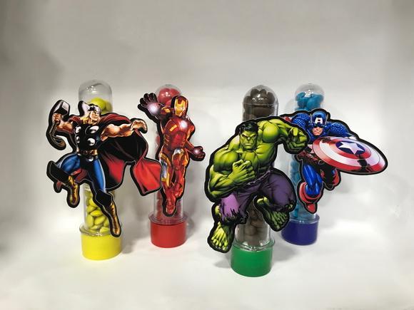 Aplique para Tubete Vingadores - 9cm