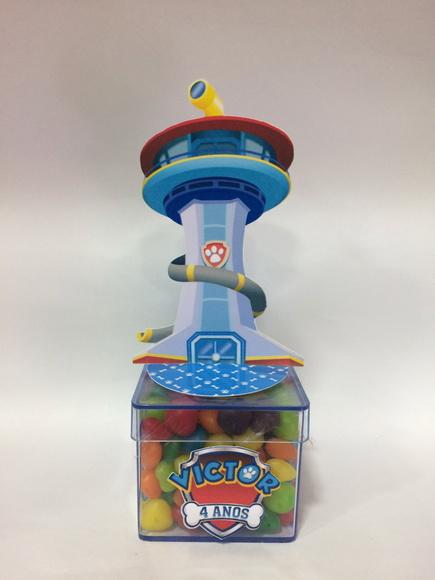Aplique Torre Patrulha Canina - 9,5 cm