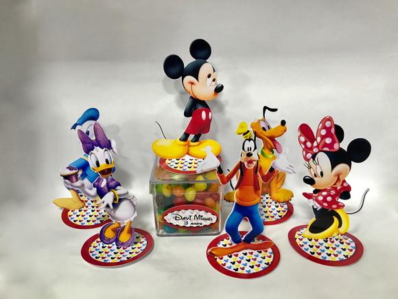 Aplique Turma do Mickey 3d - 9cm com Tag